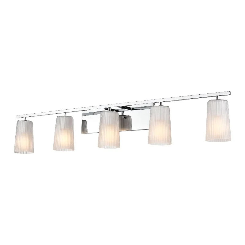 Track lighting with a minimalist track designLuca 5-Light Vanity