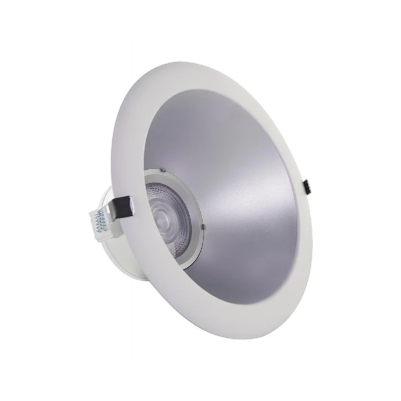 Industrial Lighting for Chemical Plants4 Inch Commercial LED Downlight, 600|800|1020 Lumens, Selectable 2700K to 5000K, Silver, 120-277V Industrial Lighting for Chemical Plants4 Inch Commercial LED Downlight, 600|800|1020 Lumens, Selectable 2700K to 5000K, Silver, 120-277V