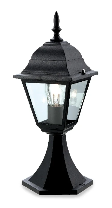 Dimmable track lighting for home offices4 Panel Lantern - Pillar Black