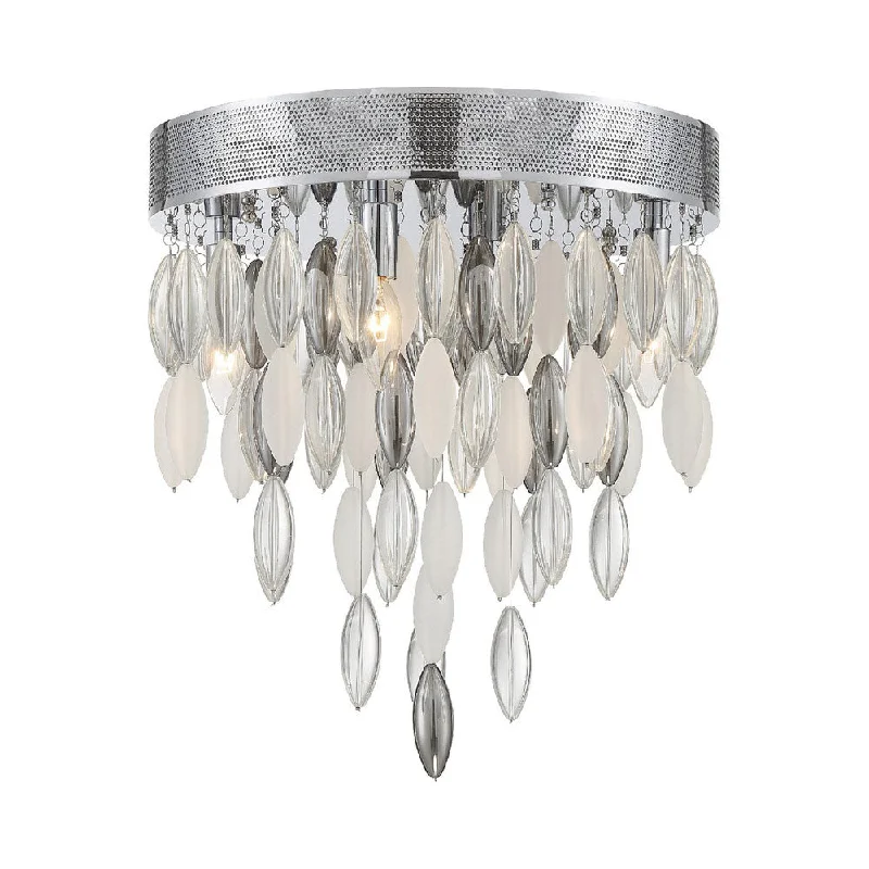 Track lighting with a brushed nickel finishHudson Flush Mount Ceiling Light