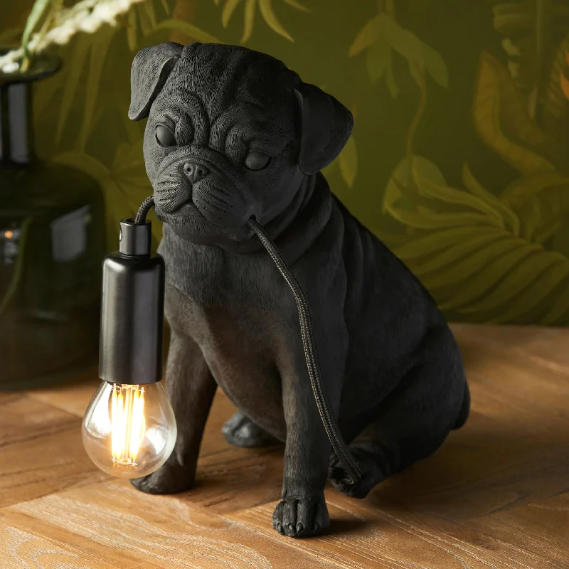Track lighting for small apartmentsPug Puppy Table Lamp | Matt Black