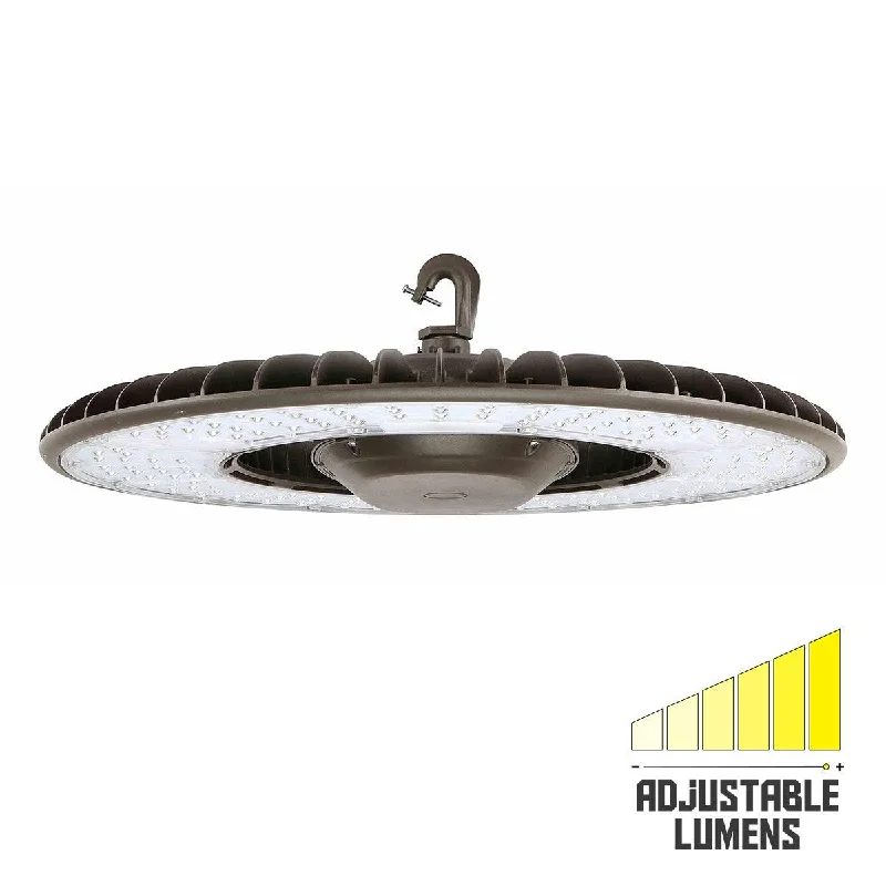 Industrial Lighting for Food Processing FactoriesIndustrial Round High Bay LED Light, 350 Watts Adjustable, 62000 Lumens, 5000K, 120/277V Industrial Lighting for Food Processing FactoriesIndustrial Round High Bay LED Light, 350 Watts Adjustable, 62000 Lumens, 5000K, 120/277V