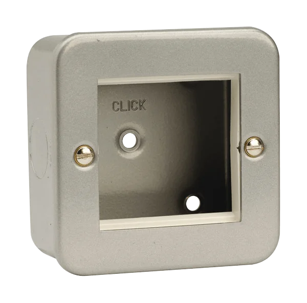 Track lighting for creating a moody atmosphereClick New Media Single Plate (Twin Media Module Aperture)