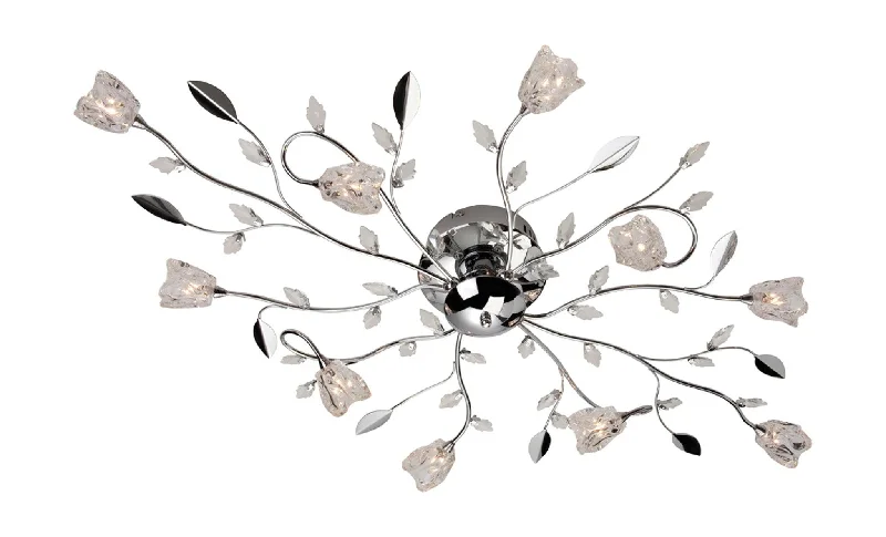 Track lighting for outdoor gardensCindy 10 Light Flush Fitting Chrome with Clear Glass Track lighting for outdoor gardensCindy 10 Light Flush Fitting Chrome with Clear Glass