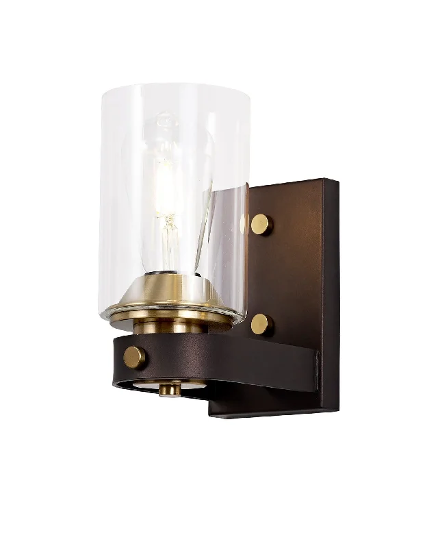 Track lighting for modernizing traditional interiorsHalo Wall Lamp 1/2 Light E27, Brown Oxide/Bronze With Clear Glass Shades Track lighting for modernizing traditional interiorsHalo Wall Lamp 1/2 Light E27, Brown Oxide/Bronze With Clear Glass Shades