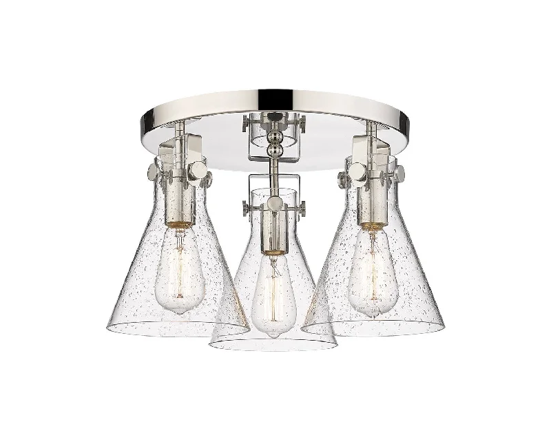 Shock - Resistant Industrial Lighting for Vibrating Machinery AreasDowntown Urban Three Light Flush Mount Shock - Resistant Industrial Lighting for Vibrating Machinery AreasDowntown Urban Three Light Flush Mount