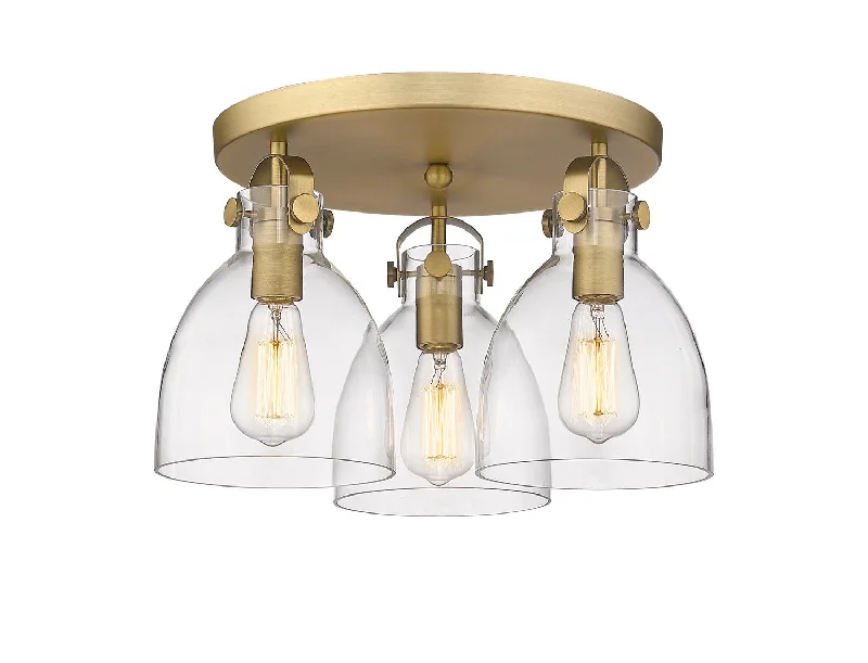 Dimmable Industrial Lighting for Ambiance ControlDowntown Urban Three Light Flush Mount Dimmable Industrial Lighting for Ambiance ControlDowntown Urban Three Light Flush Mount