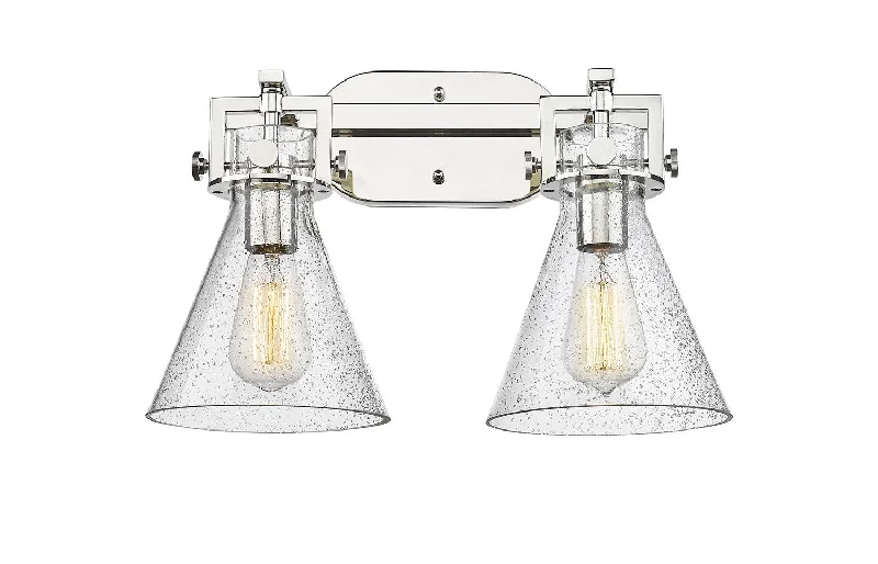 Dimmable Industrial Lighting for Ambiance ControlNewton Two Light Bath Vanity