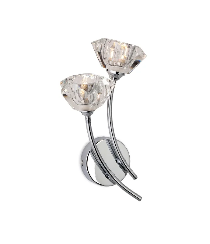 Track lighting for high - ceiling spacesClara 2 Light Wall Chrome with Clear Glass Track lighting for high - ceiling spacesClara 2 Light Wall Chrome with Clear Glass