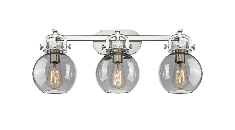 Industrial Task Lighting for Precision WorkstationsNewton Three Light Bath Vanity