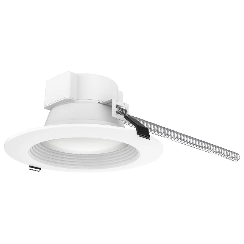 Industrial Wall - Mounted Lighting for Workshop Walls6 Inch Commercial LED Downlight, 15 Watts, 1600 Lumens, Selectable 2700K to 5000K, Baffle Trim, 120-277V Industrial Wall - Mounted Lighting for Workshop Walls6 Inch Commercial LED Downlight, 15 Watts, 1600 Lumens, Selectable 2700K to 5000K, Baffle Trim, 120-277V