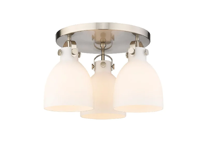 Industrial Lighting for Electronics ManufacturingDowntown Urban Three Light Flush Mount Industrial Lighting for Electronics ManufacturingDowntown Urban Three Light Flush Mount