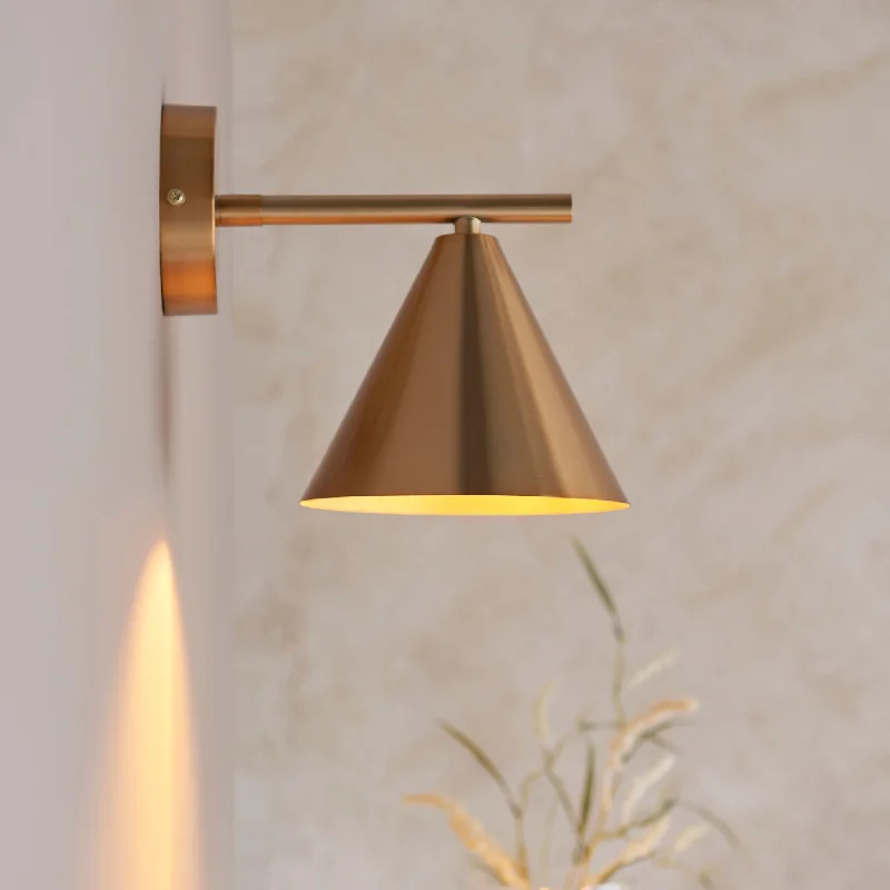 Waterproof track lighting for bathroomsCape Wall | Antique Brass