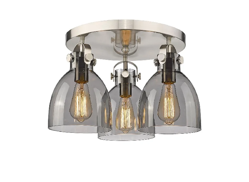 Industrial Flood Lighting for Outdoor Loading DocksDowntown Urban Three Light Flush Mount Industrial Flood Lighting for Outdoor Loading DocksDowntown Urban Three Light Flush Mount