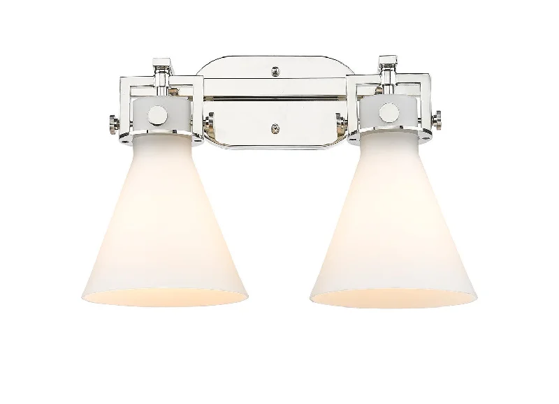 Industrial Lighting for Woodworking FactoriesNewton Two Light Bath Vanity