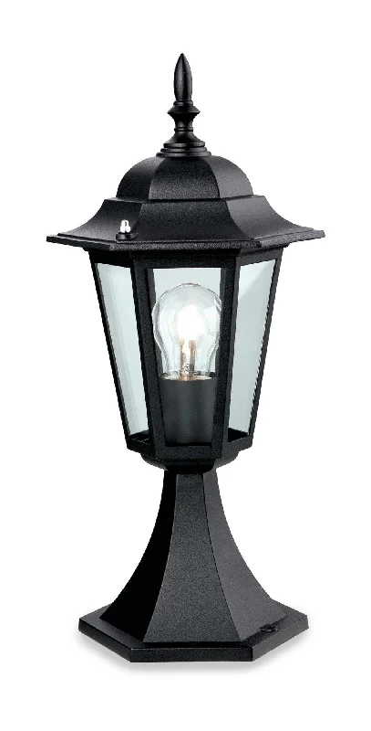 Contemporary track lighting in black finish6 Panel Lantern - Pillar Black