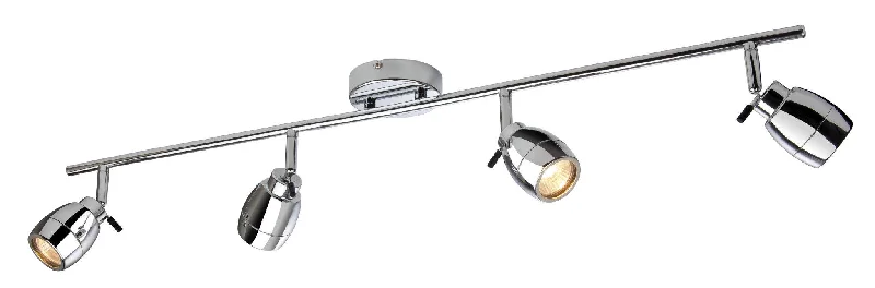 Track lighting for illuminating walkwaysMarine 4 Light Bar Chrome