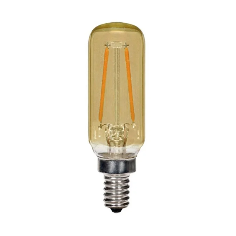 Industrial Flood Lighting for Outdoor Loading DocksT6 LED Single Tube Bulb, 3 Watts, 150 Lumens, 2000K, E12 Candelabra Base, Amber Finish Industrial Flood Lighting for Outdoor Loading DocksT6 LED Single Tube Bulb, 3 Watts, 150 Lumens, 2000K, E12 Candelabra Base, Amber Finish