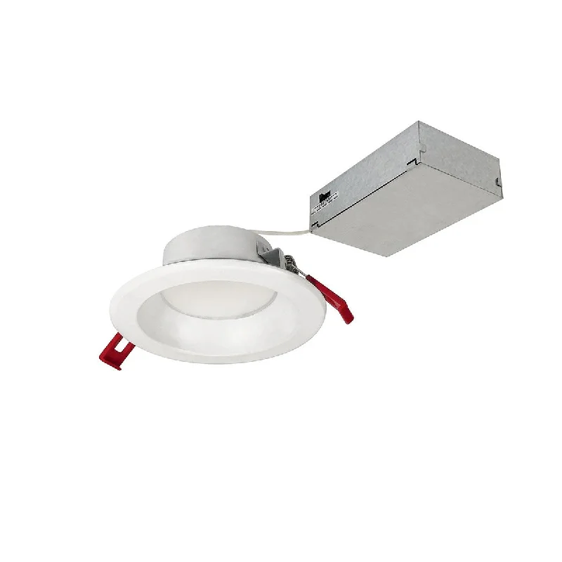 Industrial Area Lighting for Large Open Spaces4" Theia Canless LED Downlight, 10 Watts, 950 Lumens, 27K|30K|35K|40K|50K, White Finish
