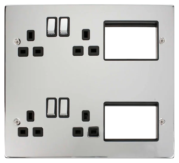 Track lighting for photography studiosClick New Media 4 x 13A DP Switched Sockets, (2x3) New Media Module Apertures Track lighting for photography studiosClick New Media 4 x 13A DP Switched Sockets, (2x3) New Media Module Apertures