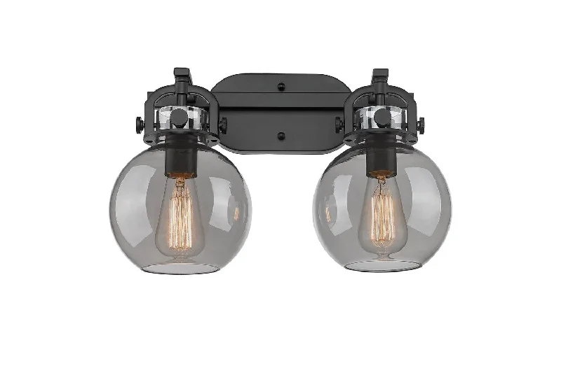 Industrial Lighting for Woodworking FactoriesNewton Two Light Bath Vanity