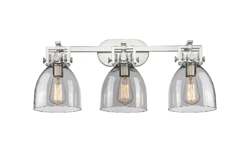 Industrial Lighting for Textile MillsDowntown Urban Three Light Bath Vanity