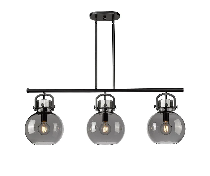 Industrial Area Lighting for Large Open SpacesDowntown Urban Three Light Island Pendant Industrial Area Lighting for Large Open SpacesDowntown Urban Three Light Island Pendant