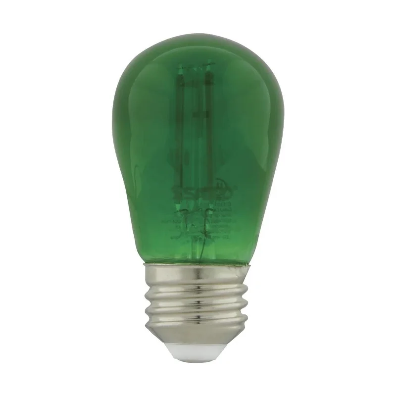 High - Bay LED Industrial Lighting for WarehousesS14 Filament LED Bulb, 1W, 20lm, E26 Base, Transparent Green Finish , Pack of 4 High - Bay LED Industrial Lighting for WarehousesS14 Filament LED Bulb, 1W, 20lm, E26 Base, Transparent Green Finish , Pack of 4