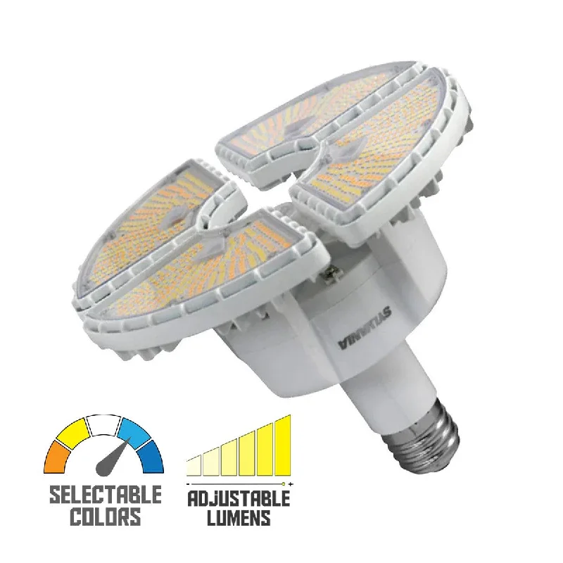 Industrial Lighting for Printing Press FacilitiesHigh Bay LED Bulb, 80W|100W|120W, 18200lm, Selectable CCT, 400W MH Equal, EX39 Mogul, 120-277V Industrial Lighting for Printing Press FacilitiesHigh Bay LED Bulb, 80W|100W|120W, 18200lm, Selectable CCT, 400W MH Equal, EX39 Mogul, 120-277V