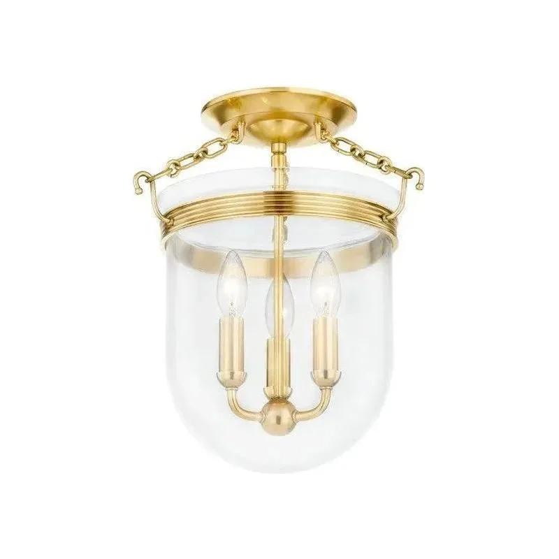Industrial - style track lighting for loftsRousham Semi Flush Mount