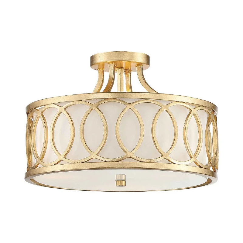 Track lighting with clear glass shadesGraham Semi Flush Mount Ceiling Light