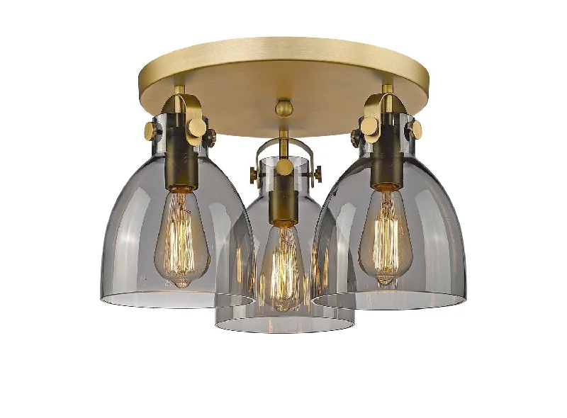 Dust - Resistant Industrial Lighting for Dirty WorkspacesDowntown Urban Three Light Flush Mount Dust - Resistant Industrial Lighting for Dirty WorkspacesDowntown Urban Three Light Flush Mount