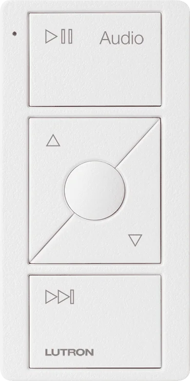 Track lighting with a decorative track designLutron Pico RF Controller 3 Button Audio Arctic White Track lighting with a decorative track designLutron Pico RF Controller 3 Button Audio Arctic White