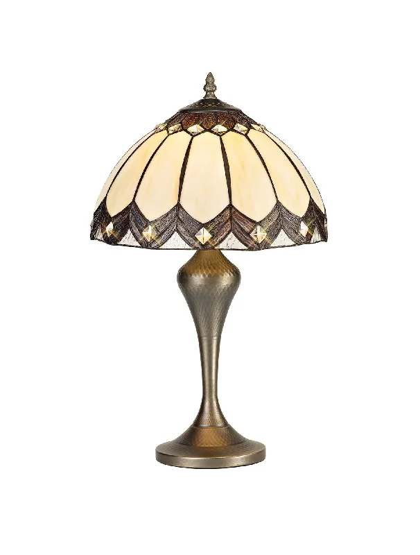 Track lighting for highlighting bookcasesMitra Tiffany Table Lamp, 1 x E27, Aged Antique Brass Base/Cream/Brown Glass/Clear Crystal Track lighting for highlighting bookcasesMitra Tiffany Table Lamp, 1 x E27, Aged Antique Brass Base/Cream/Brown Glass/Clear Crystal
