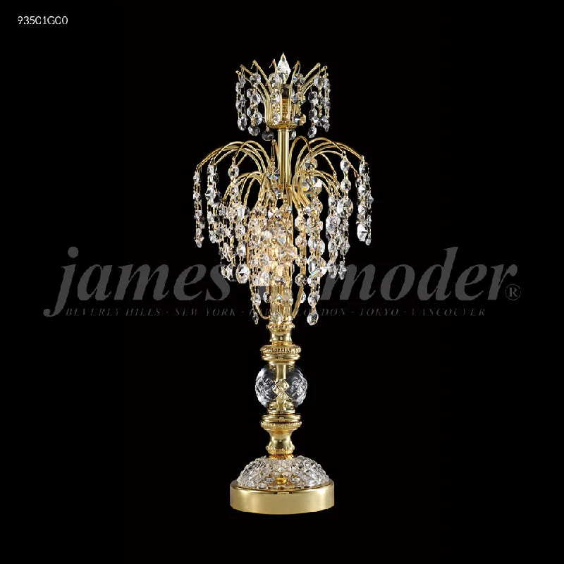 Track lighting with clear glass shadesJames R Moder Gold Boudoir Lamp