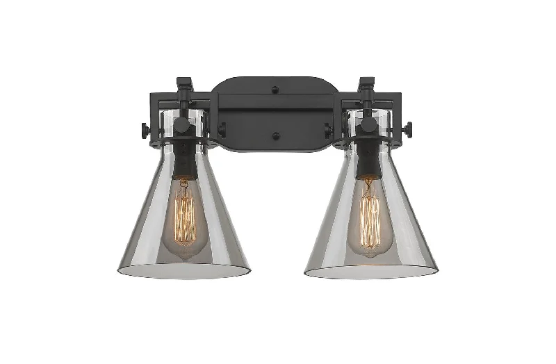 Dimmable Industrial Lighting for Ambiance ControlNewton Two Light Bath Vanity