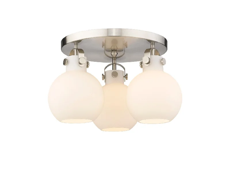 Dimmable Industrial Lighting for Ambiance ControlDowntown Urban Three Light Flush Mount Dimmable Industrial Lighting for Ambiance ControlDowntown Urban Three Light Flush Mount