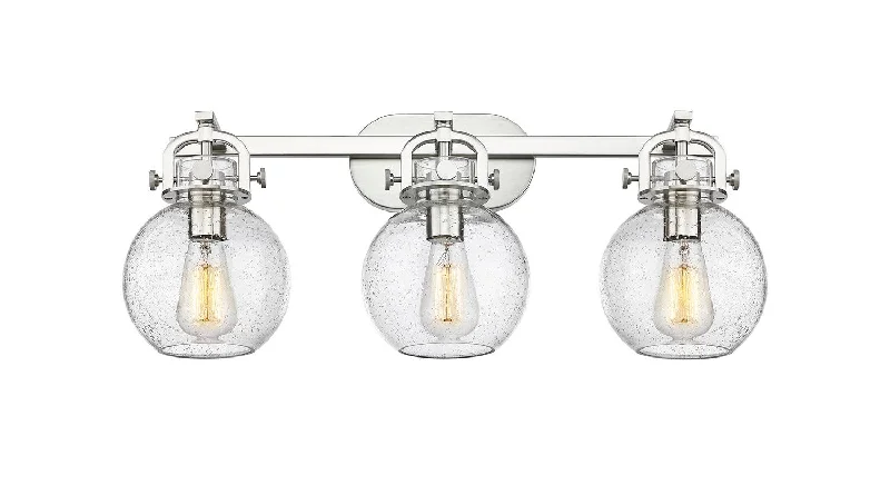 Industrial Lighting for Furniture FactoriesNewton Three Light Bath Vanity