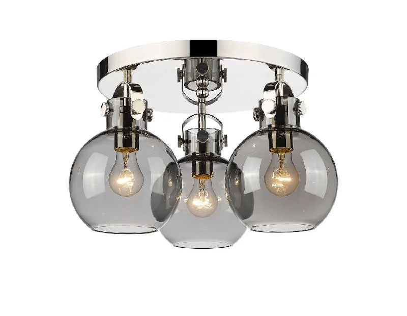Industrial Lighting for Pharmaceutical ManufacturingDowntown Urban Three Light Flush Mount Industrial Lighting for Pharmaceutical ManufacturingDowntown Urban Three Light Flush Mount