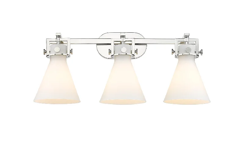 Industrial Area Lighting for Large Open SpacesNewton Three Light Bath Vanity