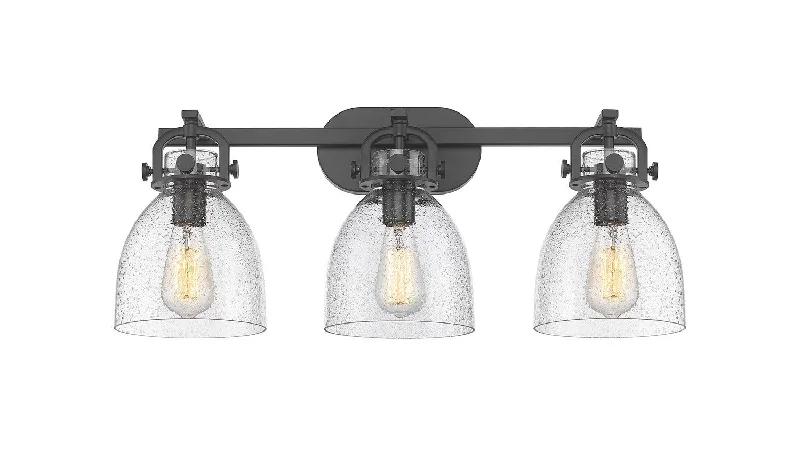Industrial Lighting for Textile MillsDowntown Urban Three Light Bath Vanity