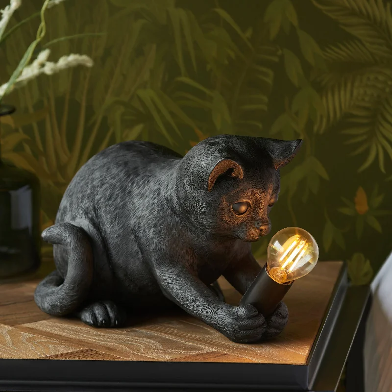 Track lighting with a minimalist track designKitten Table Lamp | Matt Black