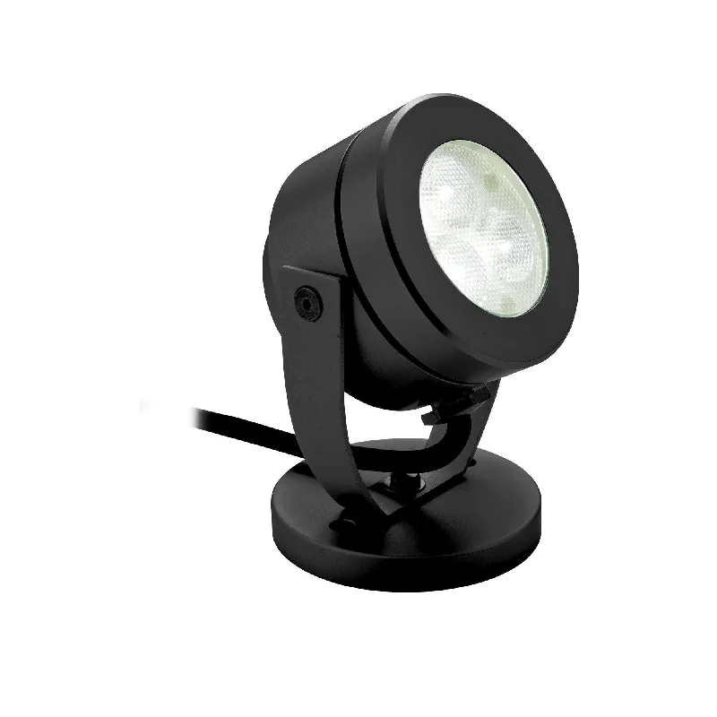 Track lighting with colored glass accentsWaterproof LED Wall & Spike Spot Black