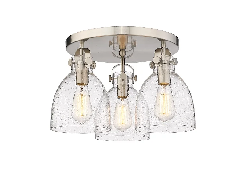 Industrial Lighting with High CRI (Color Rendering Index) for True Color PerceptionDowntown Urban Three Light Flush Mount Industrial Lighting with High CRI (Color Rendering Index) for True Color PerceptionDowntown Urban Three Light Flush Mount