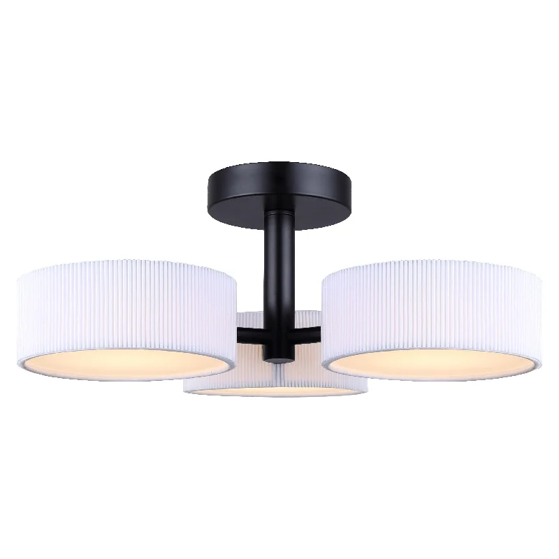 Wireless track lighting for easy installationCarmynn LED Semi Flush