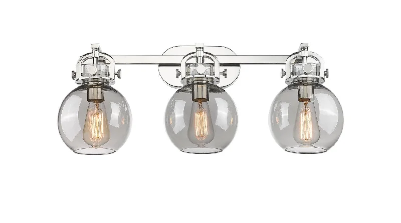 Industrial Lighting for Printing Press FacilitiesNewton Three Light Bath Vanity