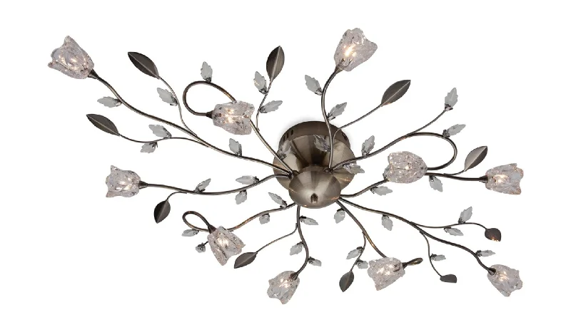 Track lighting for highlighting bookcasesCindy 10 Light Flush Fitting Antique Brass with Clear Glass Track lighting for highlighting bookcasesCindy 10 Light Flush Fitting Antique Brass with Clear Glass