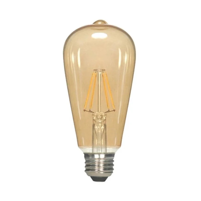 High - Bay LED Industrial Lighting for WarehousesST19 LED Vintage Bulb, 3 Watts, 220 Lumens, 2000K, E26 Medium Base, Amber Finish High - Bay LED Industrial Lighting for WarehousesST19 LED Vintage Bulb, 3 Watts, 220 Lumens, 2000K, E26 Medium Base, Amber Finish