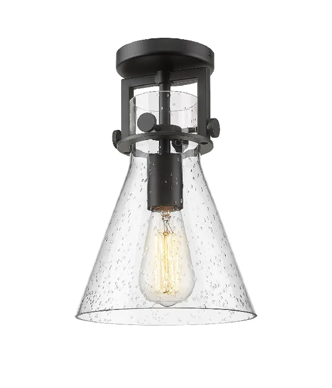 Industrial Lighting for Metal Fabrication ShopsNewton One Light Flush Mount