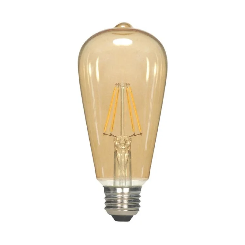 Adjustable Industrial Lighting for Flexible IlluminationST19 LED Vintage Bulb, 7 Watts, 650 Lumens, 2000K, 60W Equal, E26 Medium Base, Amber Finish Adjustable Industrial Lighting for Flexible IlluminationST19 LED Vintage Bulb, 7 Watts, 650 Lumens, 2000K, 60W Equal, E26 Medium Base, Amber Finish